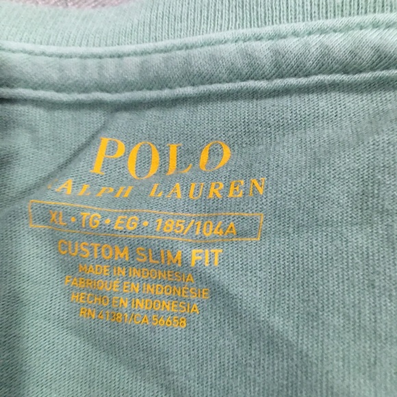 Mens Ralph Lauren V Neck Tee - Picture 4 of 5